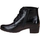 SOLIDUS - KERRY - Enkellaarsjes - Zwart - Lakleder - Comfortabel