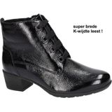 SOLIDUS - KERRY - Enkellaarsjes - Zwart - Lakleder - Comfortabel