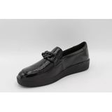 Solidus - Kathy - Ballerina's - Zwart - Extra Brede Damesschoenen