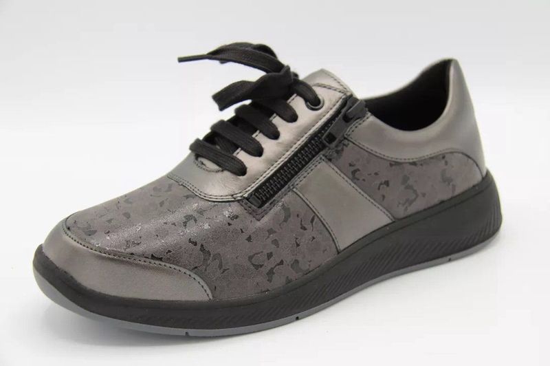 Solidus - 65503 - Veterschoenen - Kleur Perlcalf/Faggio Flex Anthrazit