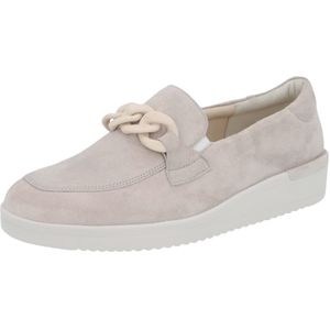 Solidus - Dames - Ballerina's & Mocassins - Taupe - Velours - Comfort