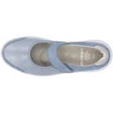 Solidus - Halea - Ballerina's - Blauw Licht - Luchtgepolsterde PU Loopzool