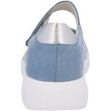Solidus - Halea - Ballerina's - Blauw Licht - Luchtgepolsterde PU Loopzool