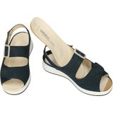 Solidus - Dames - Sandalen - Blauw Donker - Nubuck - Model 75032 Hannah