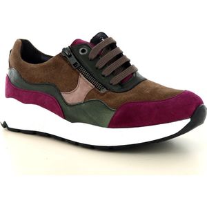 Solidus - 66034 - Veterschoen - Berry Multi - Suède - Extra Breedte