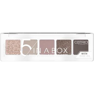 Catrice 5 In A Box Mini Eyeshadow Palette, Lidschatten, Nr. 020 Soft Rose Look, mehrfarbig, 5 Pink-Töne, mit Ölen, intensiv, matt, metallisch, schimmernd, vegan, Nanopartikel frei (4g)