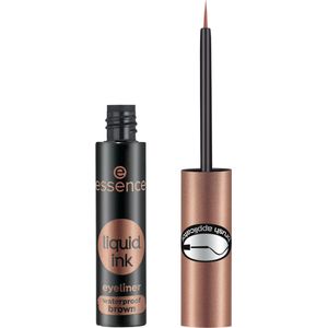 Essence - Liquid Ink Eyeliner - Bruin - Penseelapplicator - Waterproof