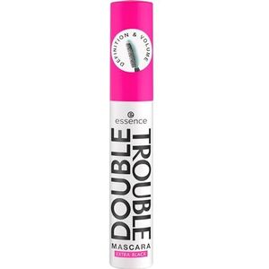 Essence Double Trouble mascara voor volume en definiëring van de wimpers Tint Extra Black 12 ml