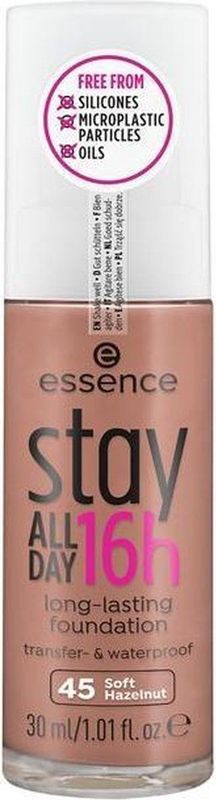Essence - Stay All Day 16 h Long-Lasting Foundation - No. 45 Soft Hazelnut - 30 ml