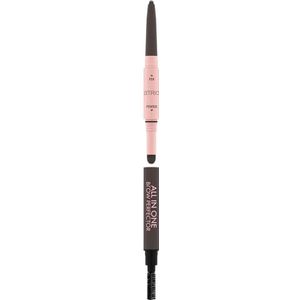 Catrice All In One Brow Perfector Wenkbrauwstift, nr. 030, bruin, langdurig, dekkend, definieerend, natuurlijk, veganistisch, zonder microplasticdeeltjes, nanodeeltjes, zonder parfum, per stuk verpakt