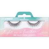 Essence Ogen Wimpers Light as a feather 3D faux mink lashes 01 Light up your life