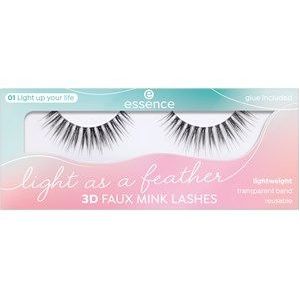 Essence Ogen Wimpers Light as a feather 3D faux mink lashes 01 Light up your life