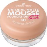essence - NATURAL MATTE MOUSSE - Schuim Make-up - Tint 01 - 16 g