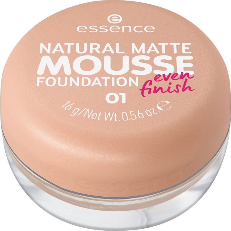 essence - NATURAL MATTE MOUSSE - Schuim Make-up - Tint 01 - 16 g