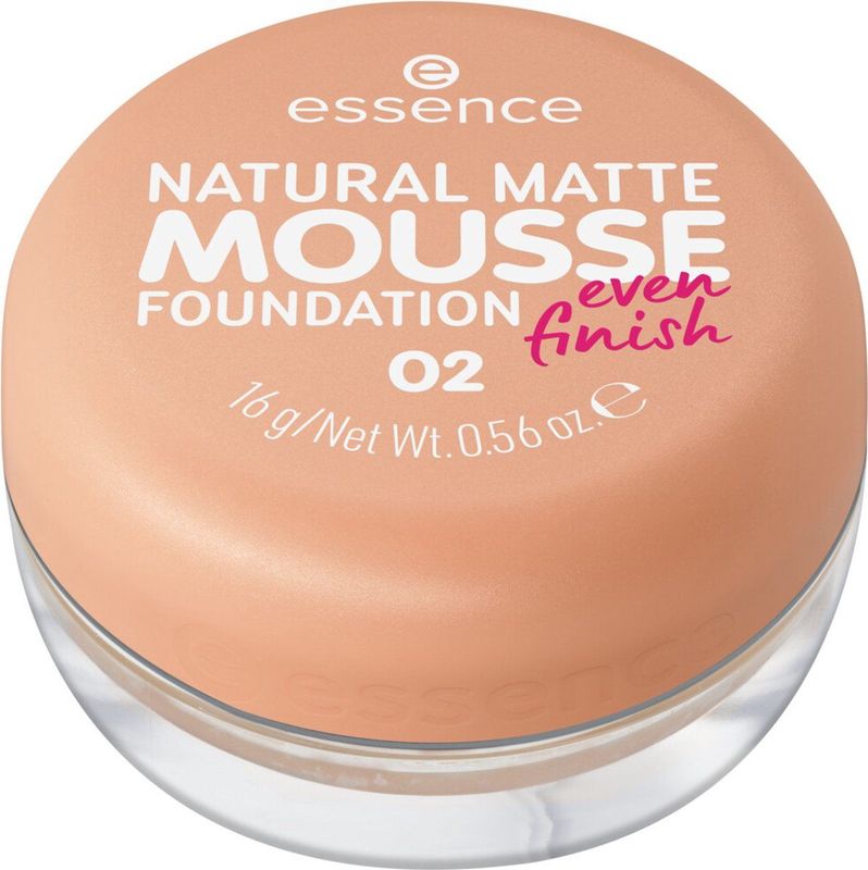 essence - NATURAL MATTE MOUSSE - Foundation - Tint 02 - 16 g