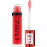 Catrice Max It Up Extreme lippenbooster nr. 010 rood voedend extreem volume verfrissend, glanzend, lichtdoorlatend, veganistisch, zonder parabenen, zonder microplasticdeeltjes, zonder