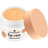 essence lip care SUGAR SCRUB, Lippenpeeling, Orange, feuchtigkeitsspendend, regenerierend, pflegend, vegan, ohne Konservierungsstoffe, ohne Parabene, ohne Mikroplastikpartikel, 1er Pack (9g)