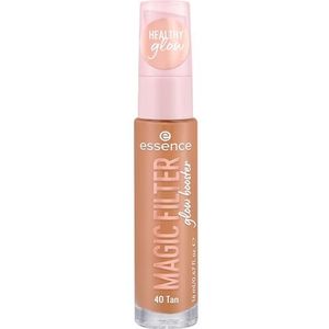 essence MAGIC FILTER Glow Booster Base nr. 40 voedende nude, kleureffect, verzachtend, natuurlijk, stralend, veganistisch, parfumvrij, alcoholvrij, parabenen, 1 stuk (14 ml)