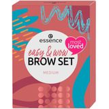 Essence - Easy & WOW - Wenkbrauw Mascara en Gels - 3 Stuks - Veganistisch