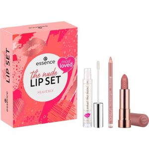 Essence The Nude Lip Set - Heavy Lipstick 302 Heavenly - Acetonvrij, Veganistisch, Microplasticvrij, Glutenvrij - 3 stuks