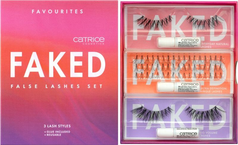Catrice - Faked Nepwimpers - 3x2 St - Met Lijm en Applicator