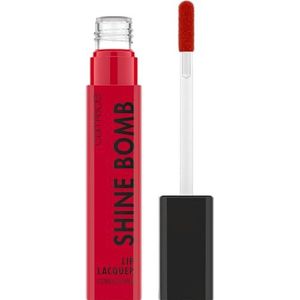 Catrice Shine Bomb Lip Lacquer, lippenstift, nr. 040, rood, langdurig, direct resultaat, glanzend, kleurintensief, veganistisch, olievrij, zonder parabenen, zonder microplastic deeltjes, per stuk