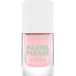 Catrice Pastel Please Nail Polish, nr. 010, roze, langdurig, sterk gepigmenteerd, glinsterend, kleurintensief, acetonvrij, veganistisch, zonder microplasticdeeltjes, zonder parfum, per stuk verpakt