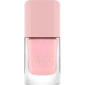 Catrice Dream In Glowy Blush Nagellak, nr. 080, roze, langdurig, glinsterend, acetonvrij, veganistisch, zonder microplasticdeeltjes, zonder conserveringsmiddelen, per stuk verpakt (10,5 ml)