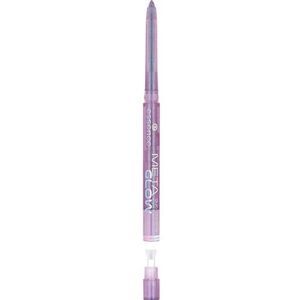 essence META GLOW duo-chrome eye potlood, nr. 02, blauw, langdurig, sterk gepigmenteerd, wisvast, kleurintensief, veganistisch, waterbestendig, zonder microplasticdeeltjes, nanodeeltjes vrij, per stuk