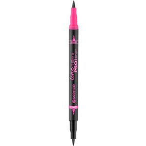 Essence - Line It Like A PRO - Eyeliner - Zwart - 2-in-1 met Correctietip