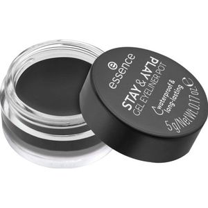 essence - Stay & Play Gel Eyeliner - Zwart - 5 g