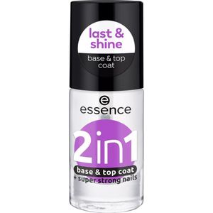 Essence - 2 in 1 Base & Top Coat - Nagellak - 8 ml