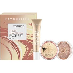 Catrice Make-up gezicht Highlighter More Than Glow Face Set Gold All Over Glow Tint 010 Beaming Diamond 15 ml + More Than Glow Highlighter 010 Ultimate Platinum Glaze 5,9 g + Sun Lover Glow Bronzing Powder 010 Sun-kissed Bronze 8 g