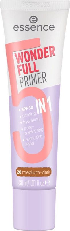 Essence - Wonder Full Primer - 5 In 1 - Transparant Bruin - 30ml