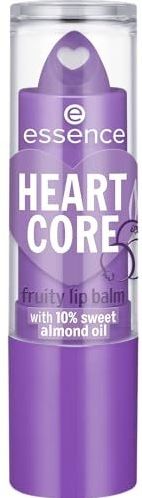 Essence Heart Core Fruity Lip Balm No. 06 Violet Smoothing Nourishing