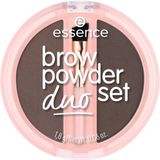 essence - Brow Powder Duo - Wenkbrauw Set - Tint 03 Dark - 1.8 g