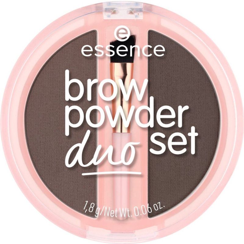 essence - Brow Powder Duo - Wenkbrauw Set - Tint 03 Dark - 1.8 g
