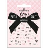 essence - PUT A bow ON IT - Nagelstickers - Wit, Zwart, Zilver, Lichtroze - 75 st