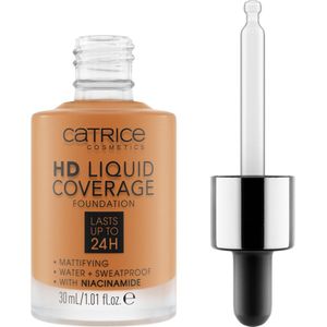 Catrice - HD Liquid Coverage - Foundation - Tint 082 Warm Caramel - 30 ml