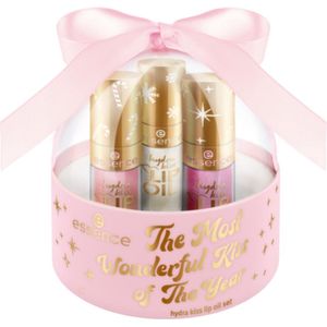 essence - The Most Wonderful Kiss of The Year - Kerstset voor Lippen - 3x1 st