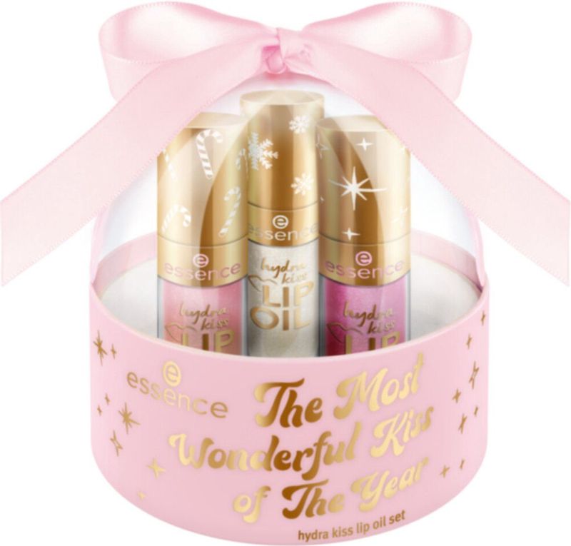 essence - The Most Wonderful Kiss of The Year - Kerstset voor Lippen - 3x1 st