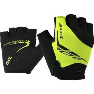 Ziener Canizo Fiets-, mountainbike-, wielersport-handschoenen voor kinderen, korte vingers, ademend, dempend, lime groen, maat M