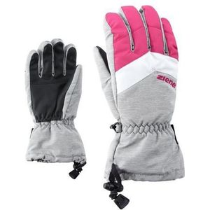 Ziener LETT AS glove Junior Skihandschoenen voor kinderen, waterdicht, ademend, grijs (licht gemengd), 5,5