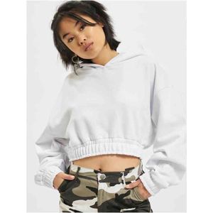 DEF - Cropped Sweatshirt - Wit - Katoenmix
