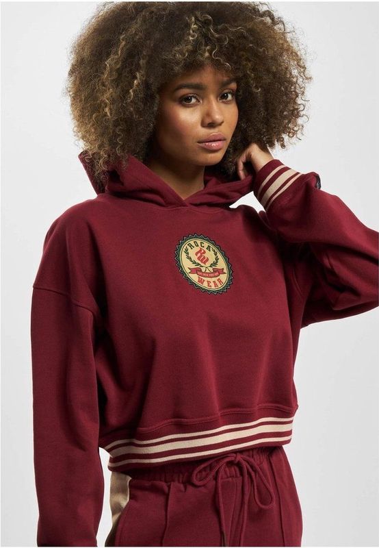 Rocawear - Kansas Crop Hoodie - Bordeaux rood