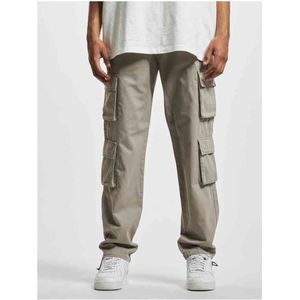 Cargobroek - Effen - Katoen - Lang/maxi - Regular Pasvorm