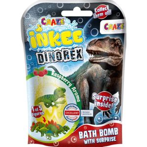 CRAZE INKEE Dinorex Surprise badspeelgoed, badspeelgoed, verrassing, meerkleurig, 35597