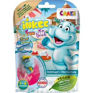 INKEE Fun Beach Badbal - Kinderen - Hippo-Stempel - Geurloos
