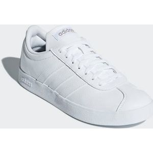 adidas Dames VL Court 2.0 Sneakers, Cloud White / Cloud White / Metallic, 39 1/3 EU