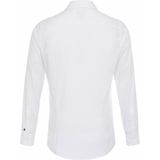 Pure - Overhemd - Wit - Lange Mouw - 100% Katoen - Kent Kraag - Poplin